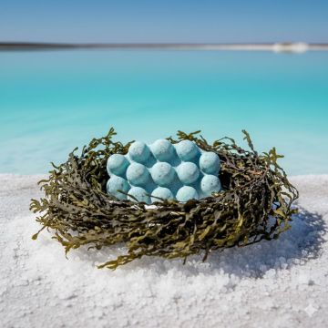 Массажная плитка, скраб-мыло с добавлением экстракта морских водорослей. Арт. 10040